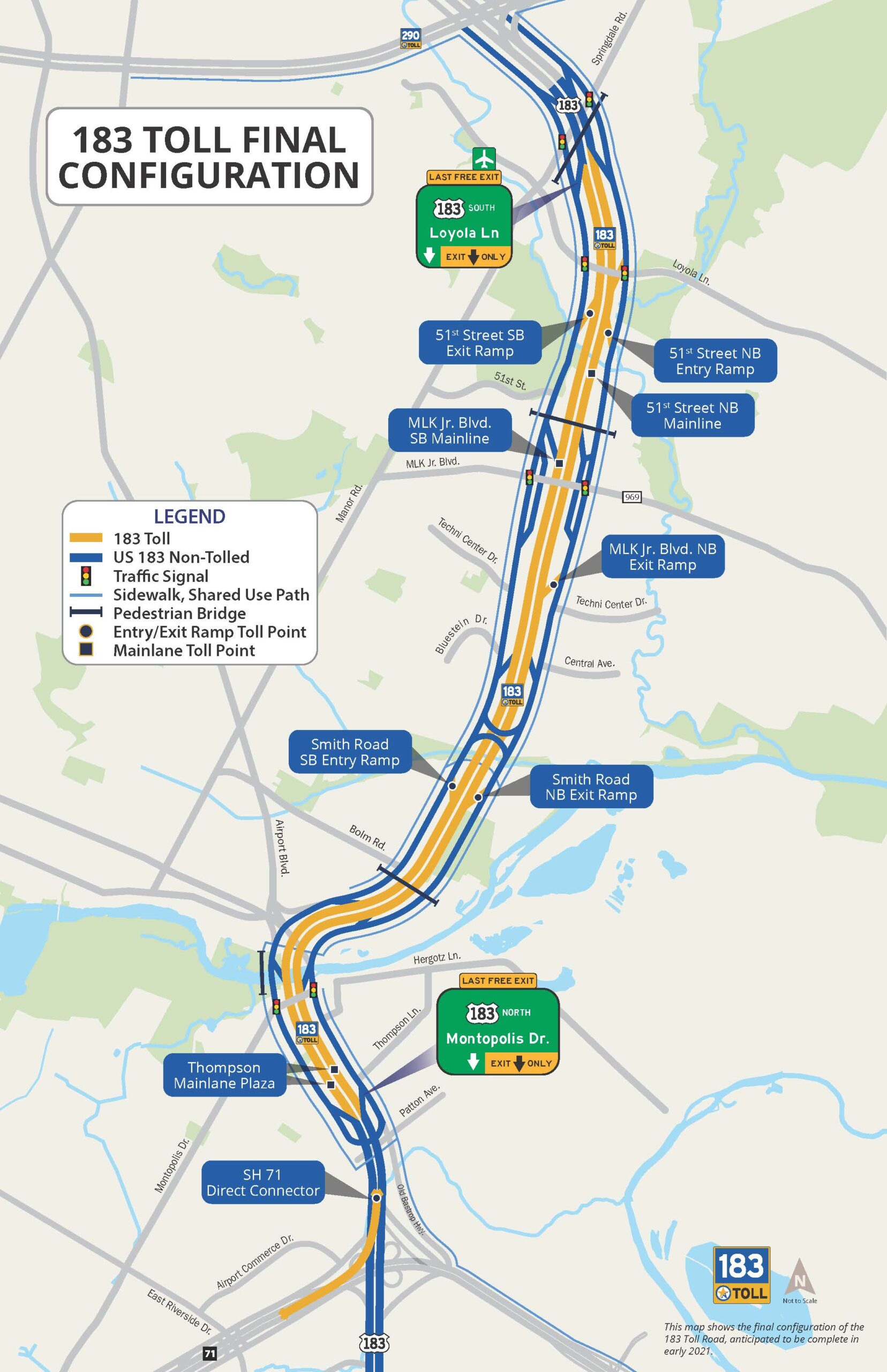 183 Toll Final Configuration Map