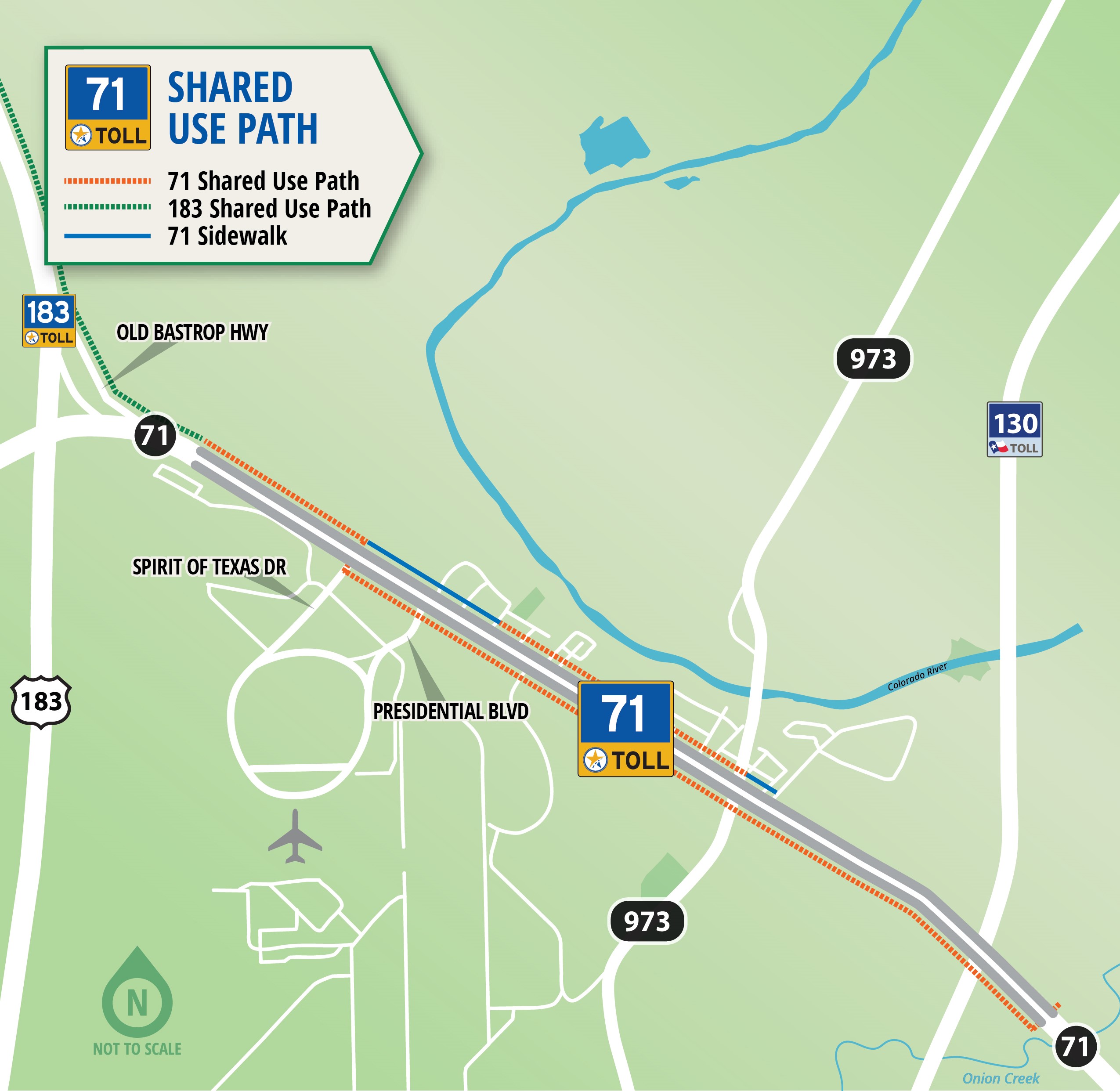 71 Shared Use Trail Map