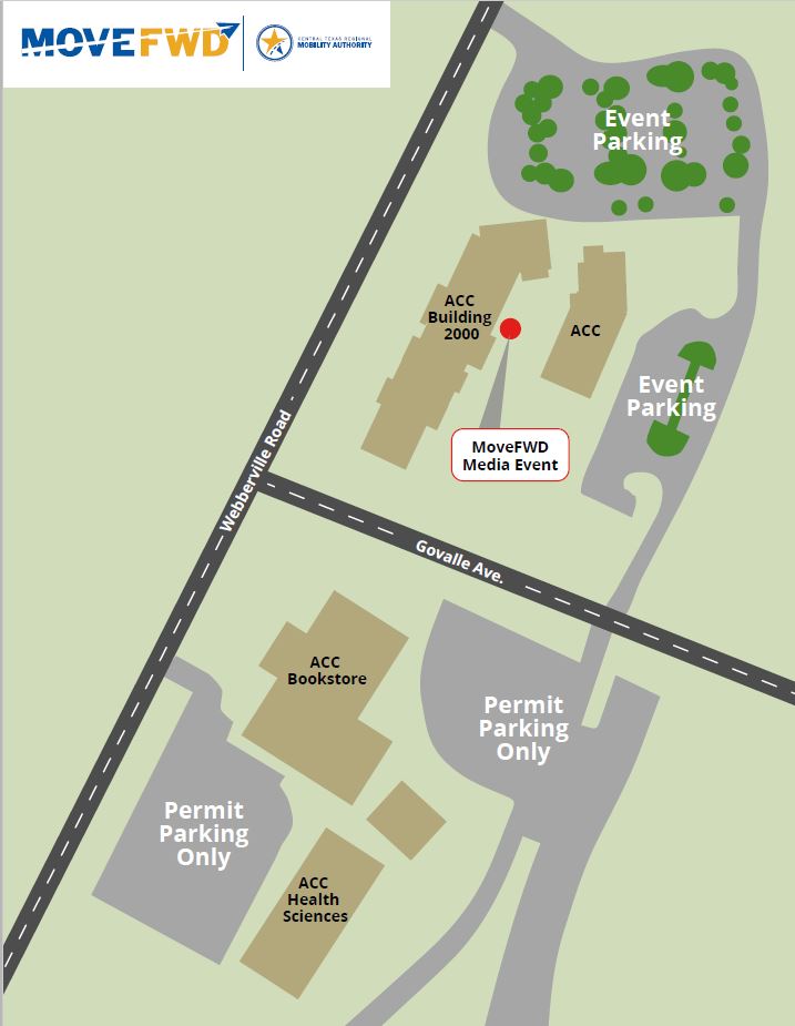 Map showing location of MoveFWD Event