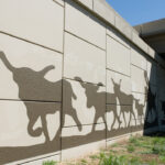 Mural of cattle at FM 1431